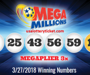 MEGA MILLIONS LOTTERY DRAW RESULTS OF 27/03/2018: 2 LUCKY PLAYERS BECOME MILLIONARIRES QUICKLY