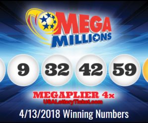 Mega Millions Lottery Draw Results OF 04/13/2018: Just One Lucky Player Become Millionaire