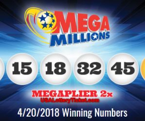 Mega Millions Lottery Draw Results Of 04/20/2018: One Lucky Player Become Millionaire