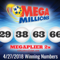 Mega Millions Lottery Draw Results Of 04/27/2018: 2 Lucky Player Become Millionaire