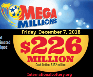Mega Millions drawing results on 4 December 2018 – Jackpot up to $226 Million