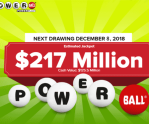 Nobody won jackpot, PowerBall Climbs To $217 Million For The Next drawing