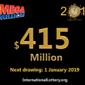 Seven Million Dollar prizes, Mega Millions starts 2019 with $415 million jackpot
