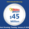 Mega Millions results for 01/04/2019: 1 lucky man recieved $1 million USD