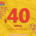 Jackpot $267 million has Owner – Mega Millions continues with $40 million jackpot