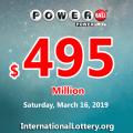 Powerball jackpot is growing quickly, It is $495 million now