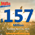 Mega Millions jackpot is warmer; it is $157 million now