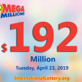 One man won $1 million: Mega Millions jackpot rises up to $192 million