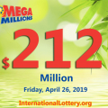 No Mega Millions winner; Friday jackpot stands at $212 million