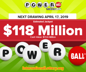 Powerball is now up to $118 million for the next Wednesday’s drawing