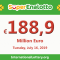 SuperEnalotto lottery becomes hotter with jackpot 188,9 million Euro
