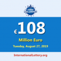 The next EuroMillions jackpot will be worth €108 million euro