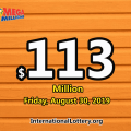 Mega Millions drawing results on 27 August 2019 – Jackpot is $113 Million