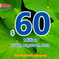 Latest Mega Millions lotto results on August 06, 2019