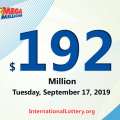 Mega Millions jackpot is waiting the owner, It is $192 million now