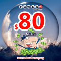$80 million jackpot of Powerball lottery found the owner