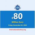 EuroMillions Jackpot stands at €80 million euro