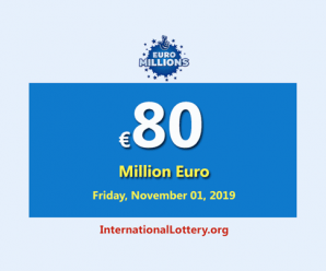 EuroMillions Jackpot stands at €80 million euro