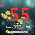 Mega Millions results of October 04, 2019; Jackpot now is $55 million