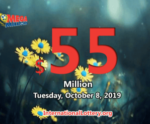 Mega Millions results of October 04, 2019; Jackpot now is $55 million