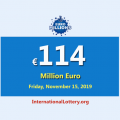 EuroMillions Lottery is the second-largest jackpot in the world with €114 million euro