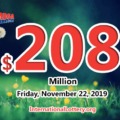 Mega Millions jackpot is waiting the owner, It is $208 million now