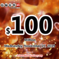Powerball results of 23 November 2019: Jackpot raises to $100 million