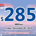 Mega Millions jackpot swells to $285 million for 06 Dec, 2019