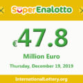 Jackpot SuperEnalotto raises to 47.8 million Euro