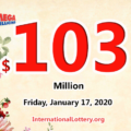 1 winner got $1 million; Mega Millions jackpot raises to $103 million