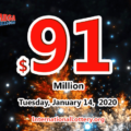 One player won $1 million; Mega Millions jackpot increases to $91 million