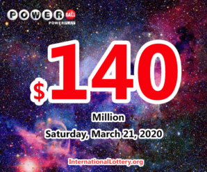Who will win the next $140 million Powerball jackpot on March 21, 2020?