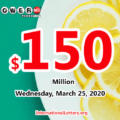 One Florida player won $1 million, Powerball jackpot is $150 million now