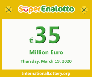 Results of SuperEnalotto lottery on March 17, 2020; Jackpot raises to 35 million Euro