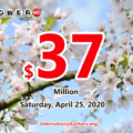 Powerball jackpot climbs to $37 million for April 25, 2020