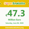 Jackpot SuperEnalotto jackpot stands at 47.3 million Euro