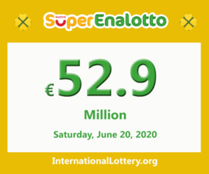 Results of SuperEnalotto lottery on June 18, 2020; Jackpot is 52.9 million Euro