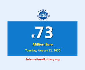 EuroMillions Lottery raises to 73 million Euro for Tuesday, August 11, 2020