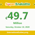 Results of SuperEnalotto lottery on October 08, 2020; Jackpot raises to 49.7 million Euro
