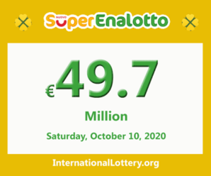Results of SuperEnalotto lottery on October 08, 2020; Jackpot raises to 49.7 million Euro