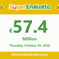Results of SuperEnalotto lottery on October 27, 2020; Jackpot raises to 57.4 million Euro