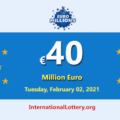 Three players won the second prizes of Euro Millions Lottery; Jackpot is €40 million Euro