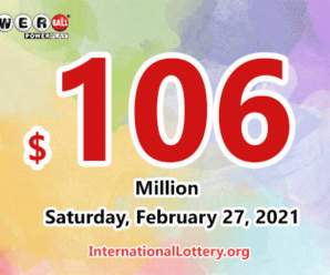 Powerball jackpot climbs to $106 million for the drawing on February 27, 2021