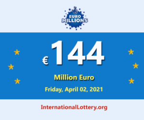 4 players won the second prizes; Euro Millions Lottery jackpot is €144 million
