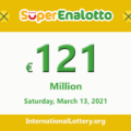 Jackpot SuperEnalotto is becoming hotter with €121 million