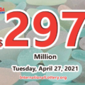 Mega Millions jackpot is waiting the owner, It is $297 million now
