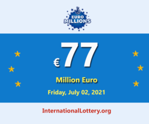 5 players won the second prizes; EuroMillions lottery jackpot is €77 million