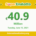 SuperEnalotto jackpot raises continuously to €40.9 million for the next drawing