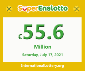 The jackpot SuperEnalotto raises to €55.6 million for July 17, 2021