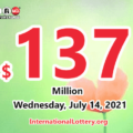 Three second prizes belonged Powerball players; Jackpot rolls to $137 million